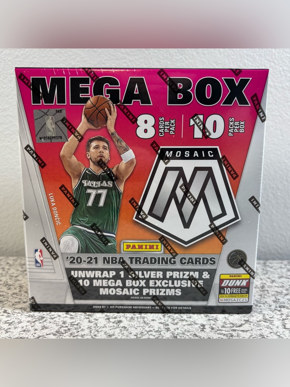 2020-21 Panini Mosaic Mega Box NBA Basketball Cards New Sealed